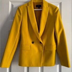 J Crew blazer yellow size 4 Petite